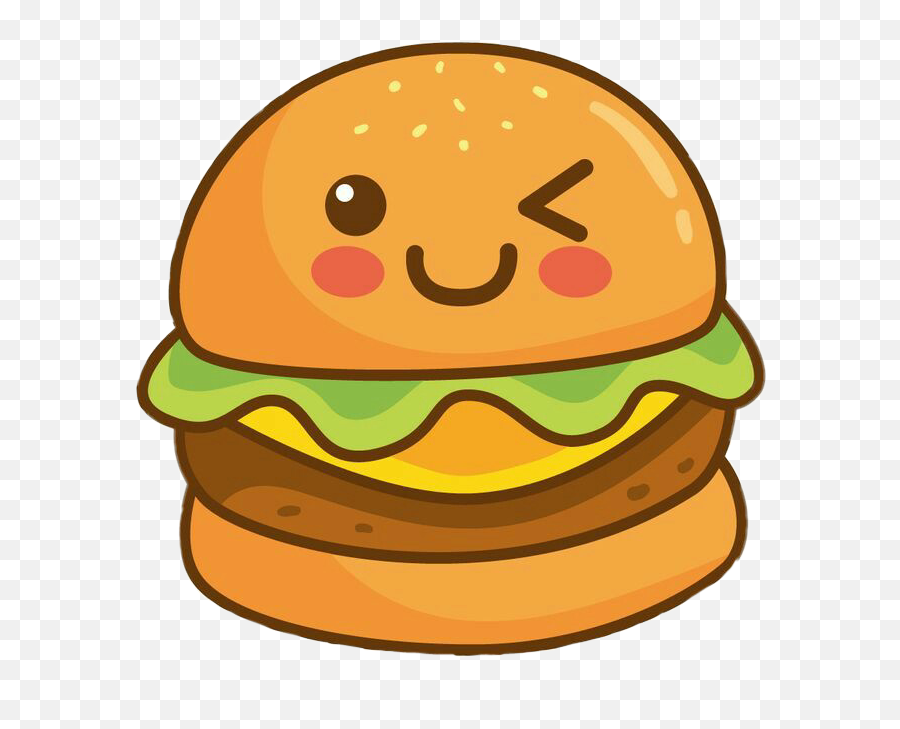 Burger Burgerking Bk - Hamburger With A Face Emoji,Bk Emoji