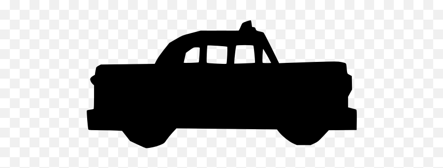 Taxi Silhouette - Pickup Truck Emoji,Police Siren Emoji