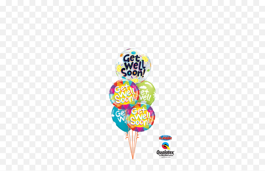 Get Well Soon Bubble Balloon Bouquet - Get Well Soon Balloon Png Emoji,Get Well Soon Emoji
