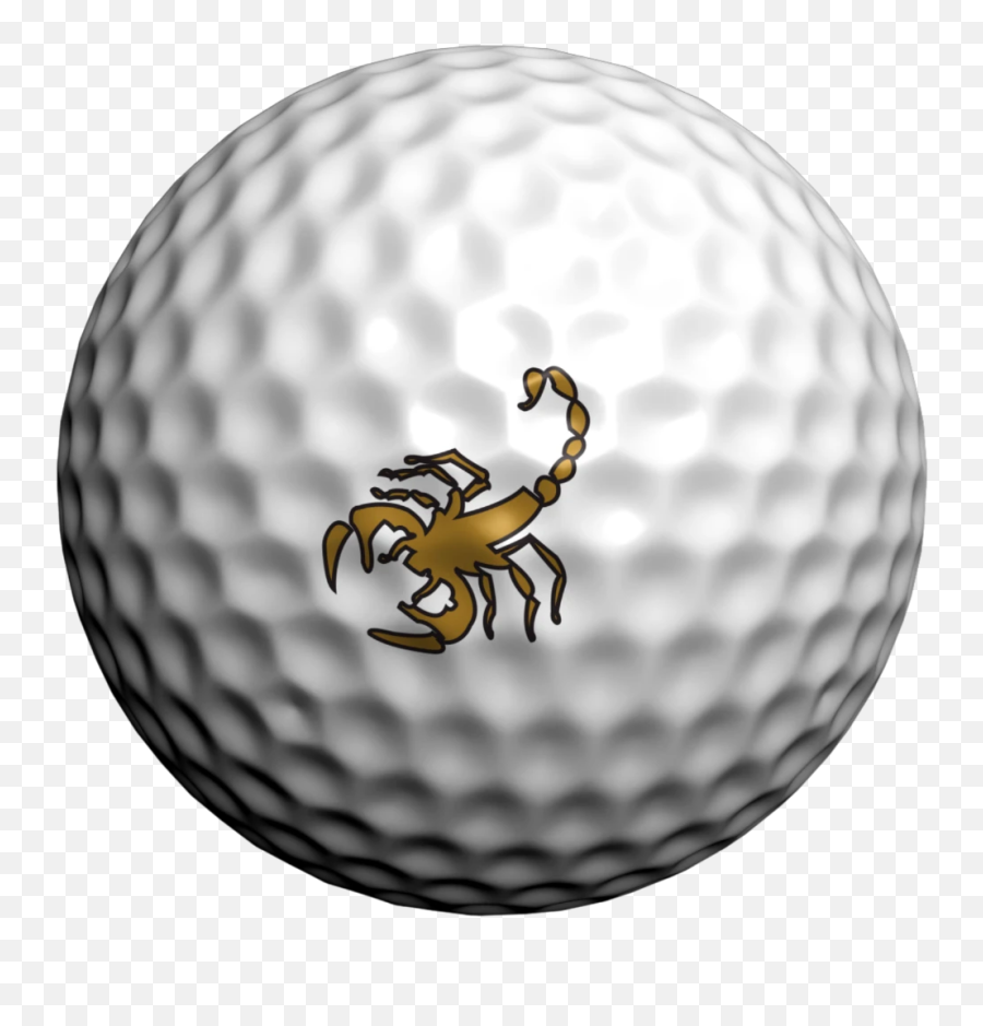 Gold Scorpion - Golf Ball Emoji,Emoji Golf Balls