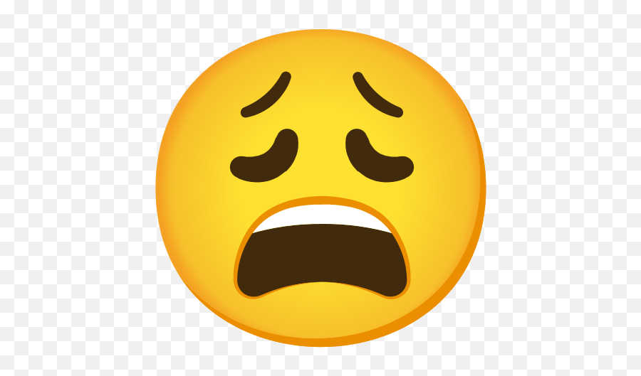 Weary Face Emoji - Distress Emoji Png,Angry Cowboy Emoji