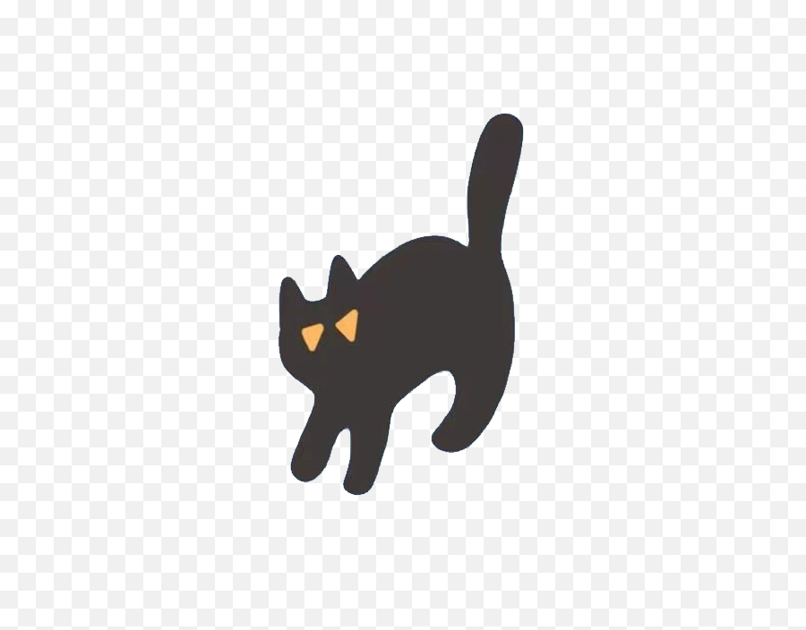 Halloween Black Cat Png Emoji Image,Halloween