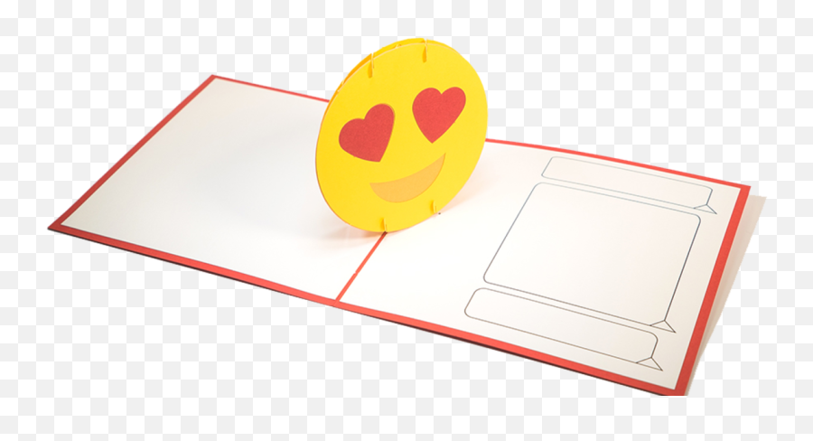 Emoji - Pop Up Card Circle,Emoji Heart