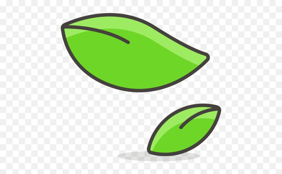 Leaf - Transparent Leaf Emoji,Leaves Emoji