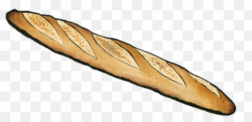 French Bread Transparent Png Clipart - Draw A Baguette Emoji