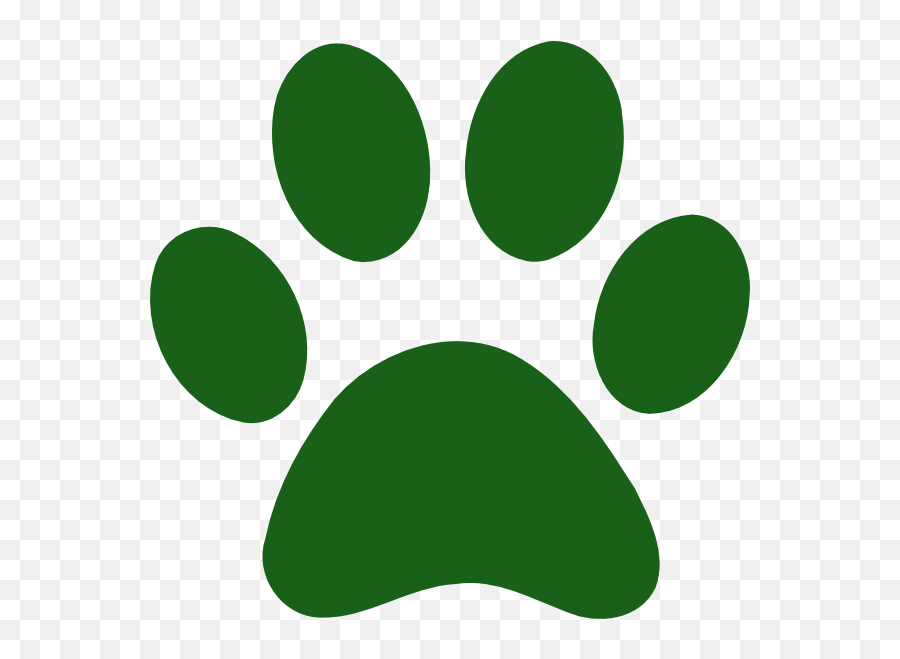 Dog Paw Clip Art - Green Paw Print Clip Art Emoji,Single Paw Emoji