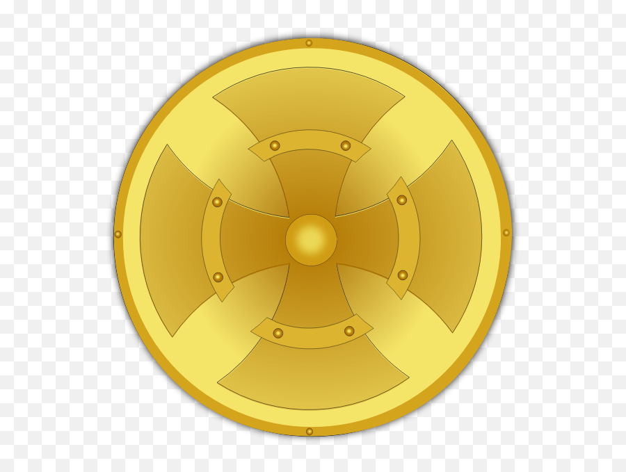 Golden Shield Vector Image - Vector Graphics Emoji,Sword And Shield Emoji