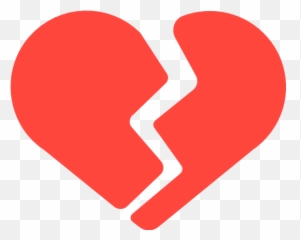 Broken Heart Emoji For Facebook Email Sms - Clipart