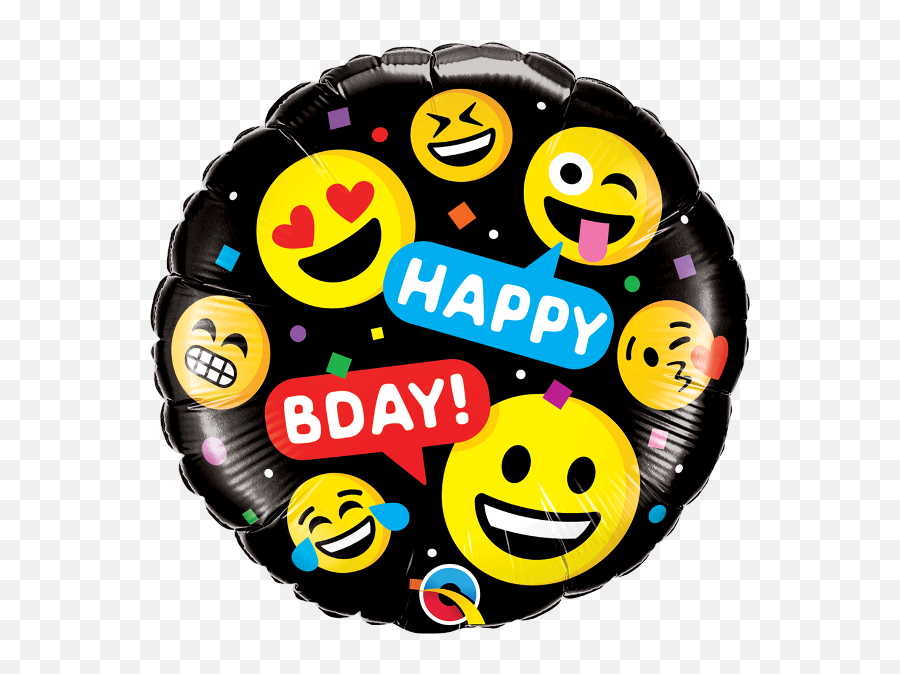 Emoji Foil - Happy Birth Day Round Png,Party Emoji Png