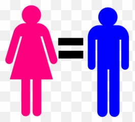 Clipart Man And Woman Symbol - Male Female Equal Emoji