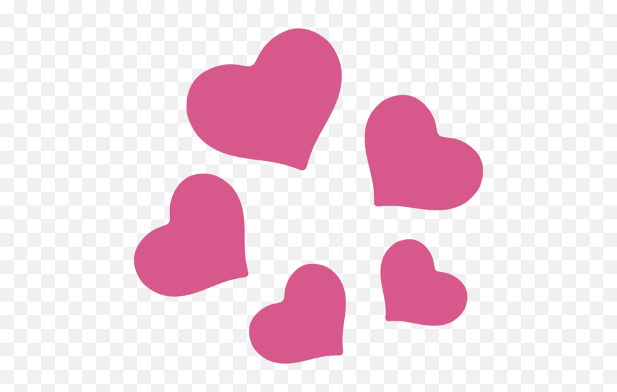 Revolving Hearts Emoji - Android Heart Emojis Pngs,Two Hearts Emoji
