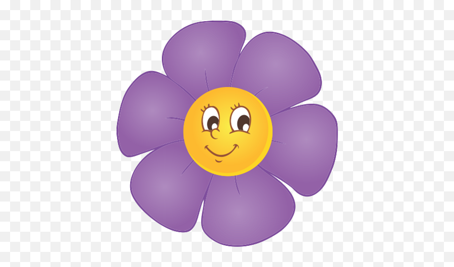 Colored Flowers Decal 9 - Flori Colorate De Decupat Emoji,Flower Emoticon