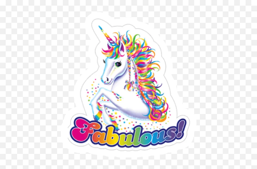 Lisa Frank Stickers For Whatsapp - Mane Emoji,Flag Horse Dance Music Emoji
