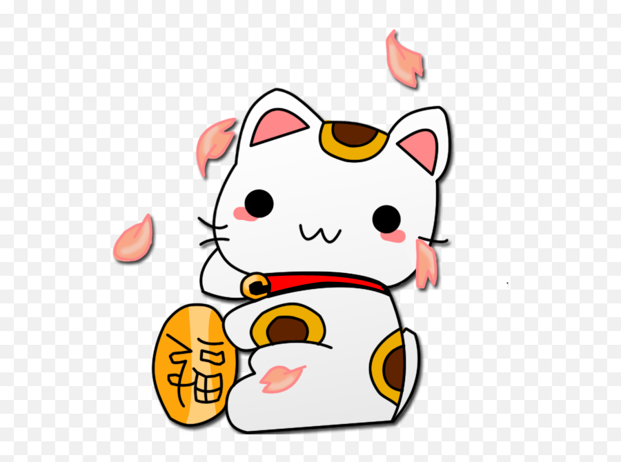 Download Free Png Maneki Neko - Dlpngcom Neko Png Emoji,Neko Emoji