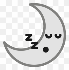 Moon Icon Of Colored Outline Style - Weather Emoticon Emoji