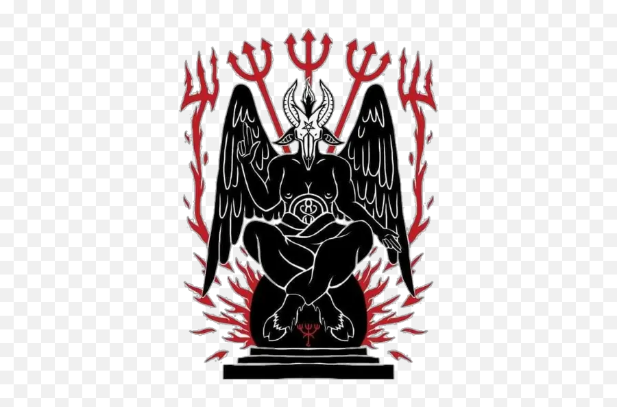 Baphomet Stickers For Whatsapp - Emblem Emoji,Baphomet Emoji