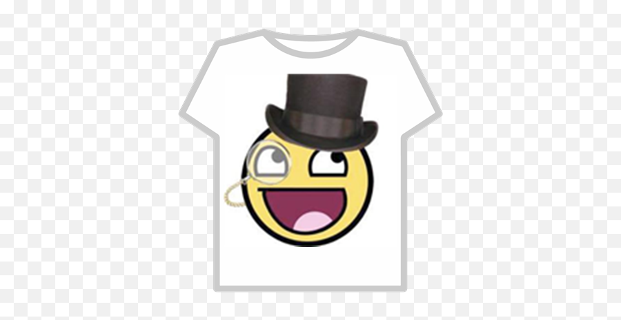 Epic Smiley Top Hat - Awesome Face Emoji,Top Hat Emoticon