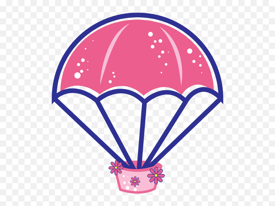 Parachute Ballon Clipart Free Svg File - Parachuting Emoji,Parachute Emoji