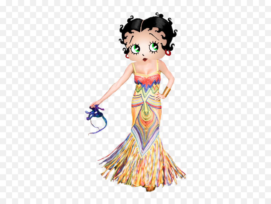 Betty Boop Carnaval De Barranquilla Betty Boop Black - Betty Boop Emoji,Colombia Emoji