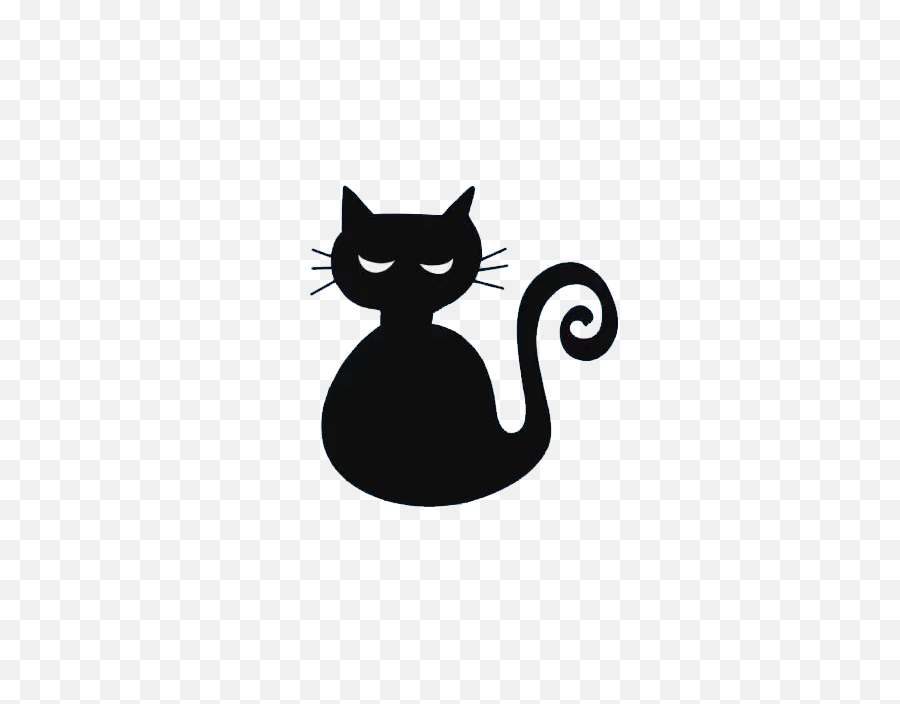 Halloween Black Cat Png Emoji Image,Halloween