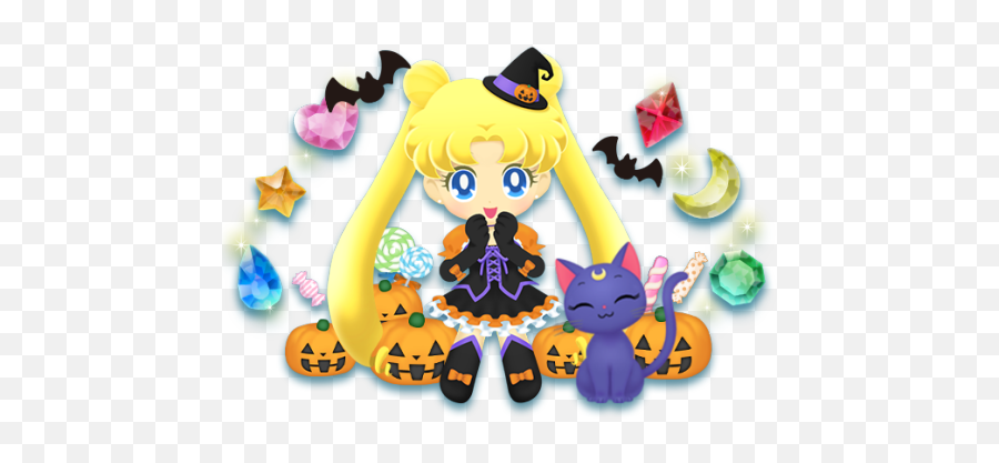 Smd Title Atlas - Sailor Moon Drops Halloween Png Emoji,Sailor Moon Emoji