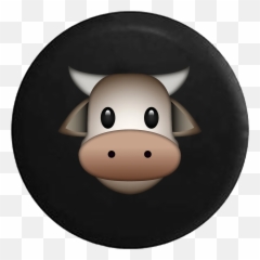 Text Emoji Cow Farm Animal Jeep Camper Spare Tire Cover Custom Size - Louis Xvi King Of France