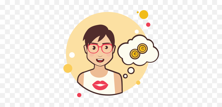 Girl With Coins Icon - Question What Icon Emoji,Coins Emoji