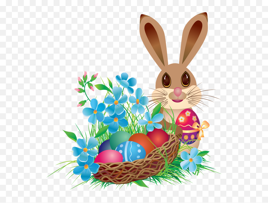 Clipart Houses Easter Bunny Clipart - Happy Easter In Advance Emoji,Easter Basket Emoji