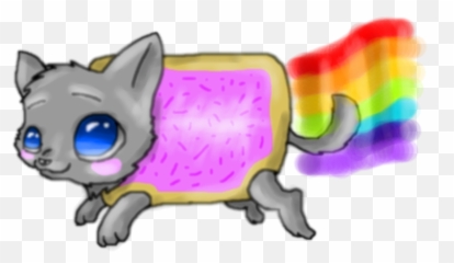 Nyan Cat Picture Free Library Png Files - Nyan Cat Png Cartoon Emoji,Nyan Cat Emoji Google Chat