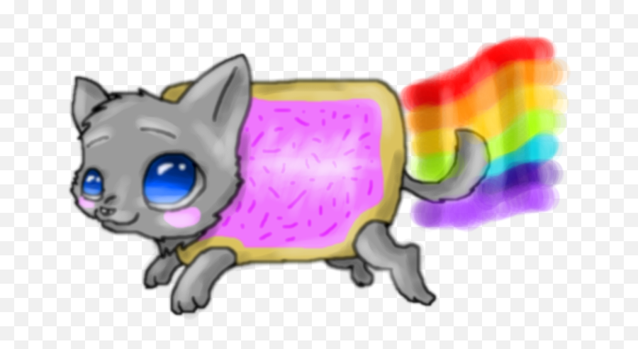 Nyan Cat Picture Free Library Png Files - Nyan Cat Png Cartoon Emoji,Nyan Cat Emoji Google Chat