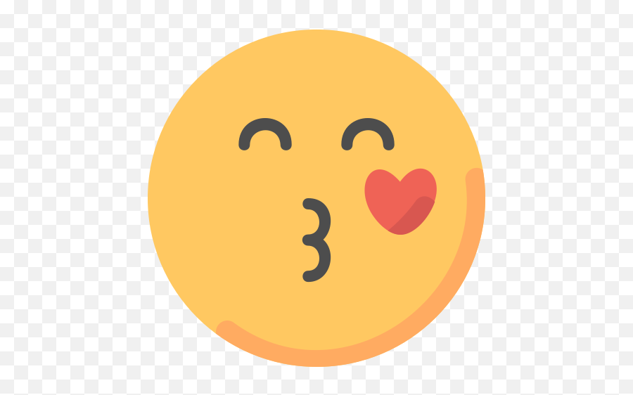 Beso - Circle Emoji,Emoticono Beso