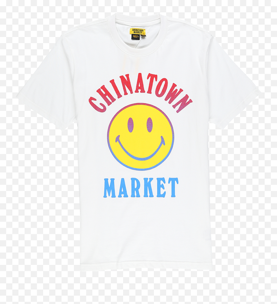 Chinatown Market Smiley Logo T - Chinatown Market Smiley Face Emoji,Emoticon T Shirt