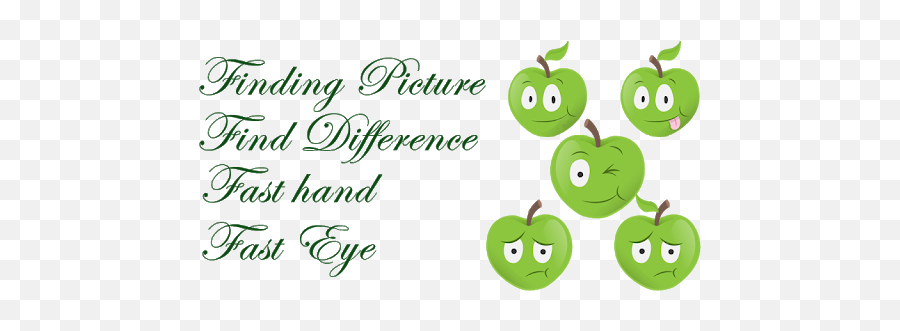 Odd One Out - Granny Smith Emoji,Fast Eyes Emoji