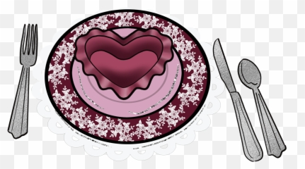Dinnerdate Datenight Dinnerplate Plate - Clip Art Emoji