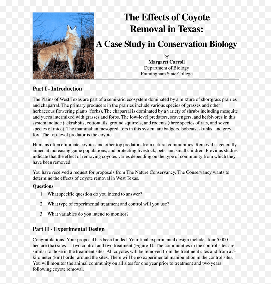 Coyote Removal Case Study Asts 54 And 55 - Alice Document Emoji,Coyote Emoji