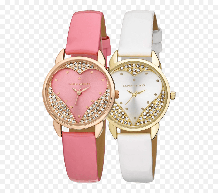 Laura Ashley Open Heart Patent Strap Watch - Laura Ashley Heart Watch Emoji,Emoji Level 92