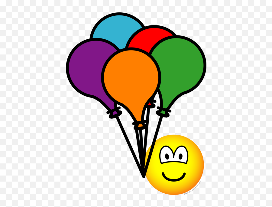 Emoticons Emofaces - Balloons Emoticon Emoji,Party Emoticon