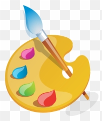 Download Palette Painting Holi Paintbrush Free Clipart HQ - Art Vector Png Emoji