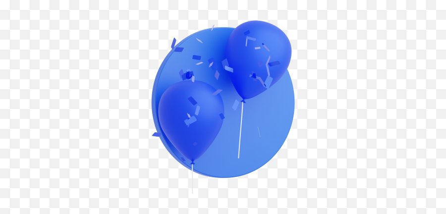 Balloons 3d Icon - Royaltyfree Gif Animated Clipart Animated Blue Balloons Gif Emoji,Balloon Emoji
