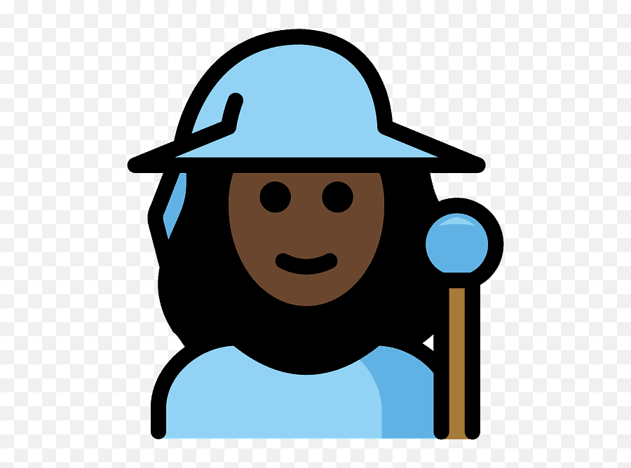 Woman Mage Emoji Clipart - Emoji,Witch Hat Emoji