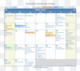 March 2020 Calendar With Holidays - March 2020 Holiday Calendar Emoji,Pearl Harbor Emoji