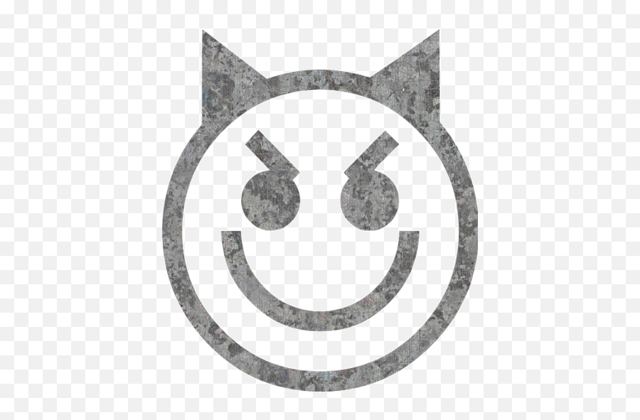 Eroded Metal Emoticon 29 Icon - Good Vs Evil Social Media Emoji,Metal Emoticon