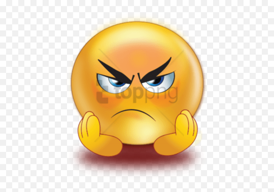 Sad Emoji Png Transparent Pictures - Transparent Background Angry Emoji,Sad Emoji Png
