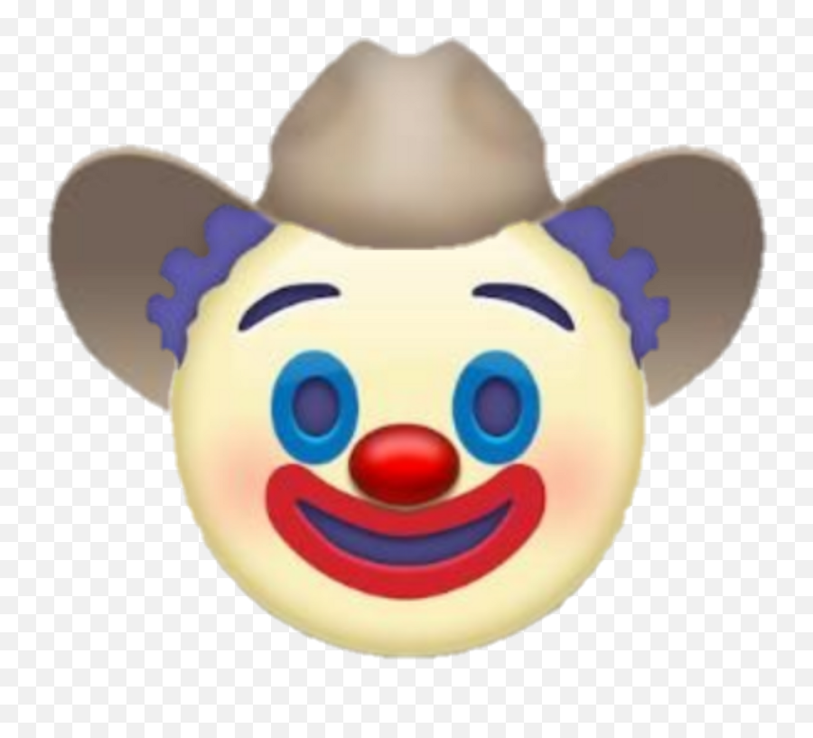 Emoji Yeehaw Yeehonk Clown Cowboy Clipart - Clown With Cowboy Hat,Cigar Emoji