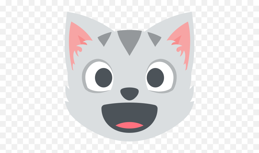 Emojione 1f63a - Cat Open Mouth Cartoon Emoji,Discord Eyes Emoji
