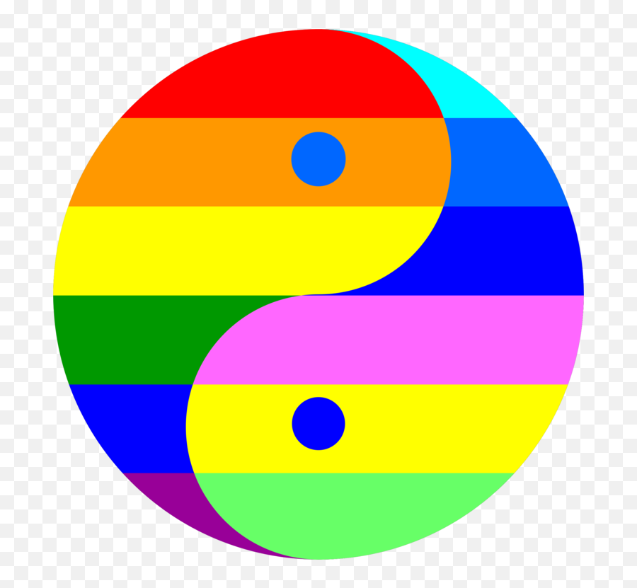 Emoticon Area Symbol Png Clipart - Rainbow Yin Yang Emoji,Yin Yang Emoticon