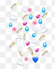 Aesthetic Rain Emojis Emojicrown