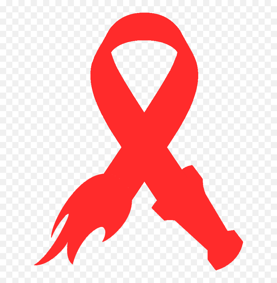 Fire Ribbon - Hiv Symbol Clipart Emoji,Fire Emoji Jpg