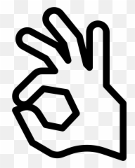 Thumb Clipart Okay Transparent Free For Download - White Hand Png Emoji
