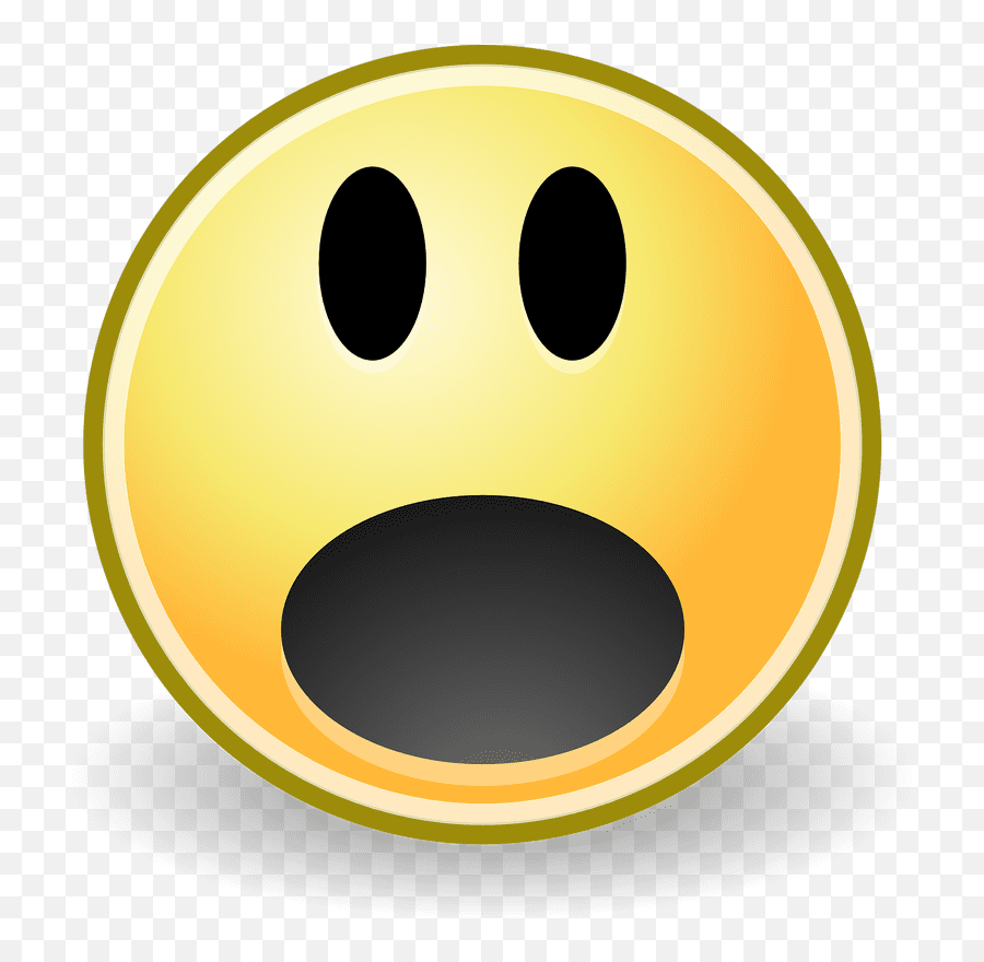 Emotions Clipart Frightened Emotions - Face Emotions Scared Emoji,Apprehensive Emoji